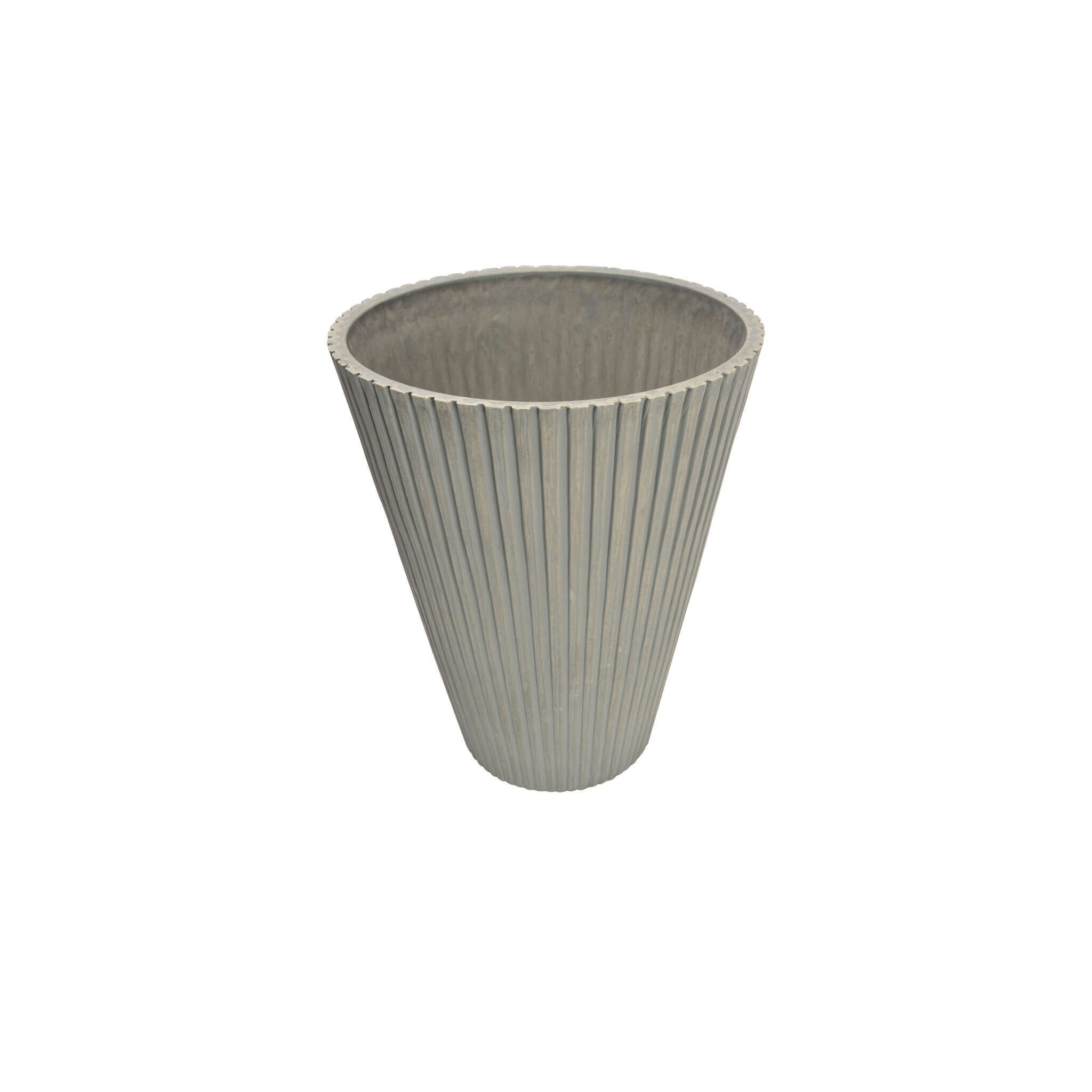 Milani Home Vaso Per Piante Da Esterno Interno Di Design In Fibra Sintetica Resistente Antracite x 22 x cm