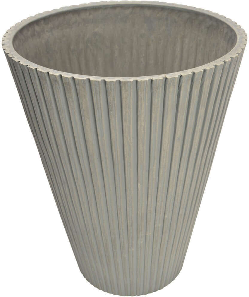 Milani Home Vaso Per Piante Da Esterno Interno Di Design In Fibra Sintetica Resistente Antracite x 46 x cm