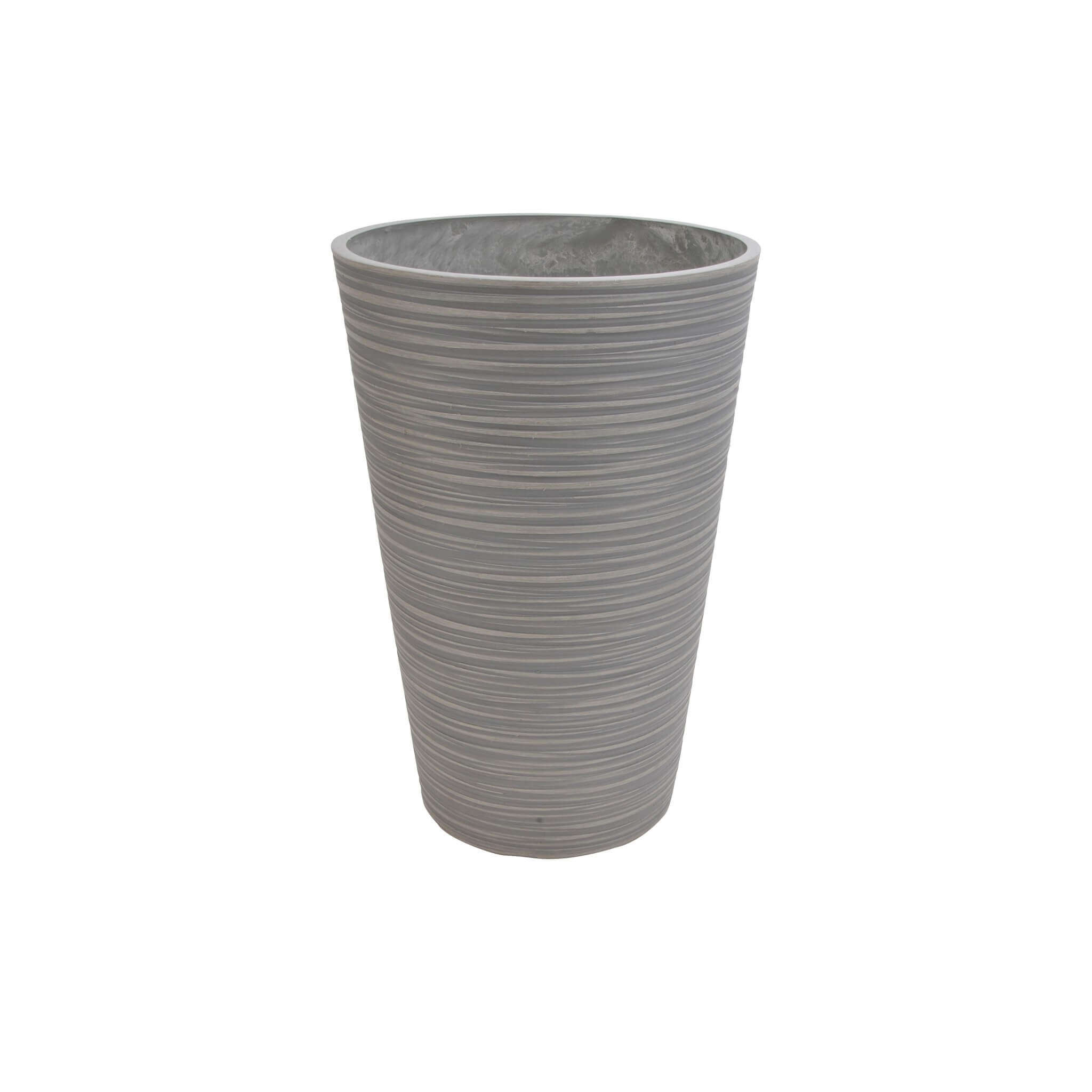 Milani Home Vaso Per Piante Da Esterno Interno Di Design In Fibra Sintetica Resistente Antracite x 46 x cm