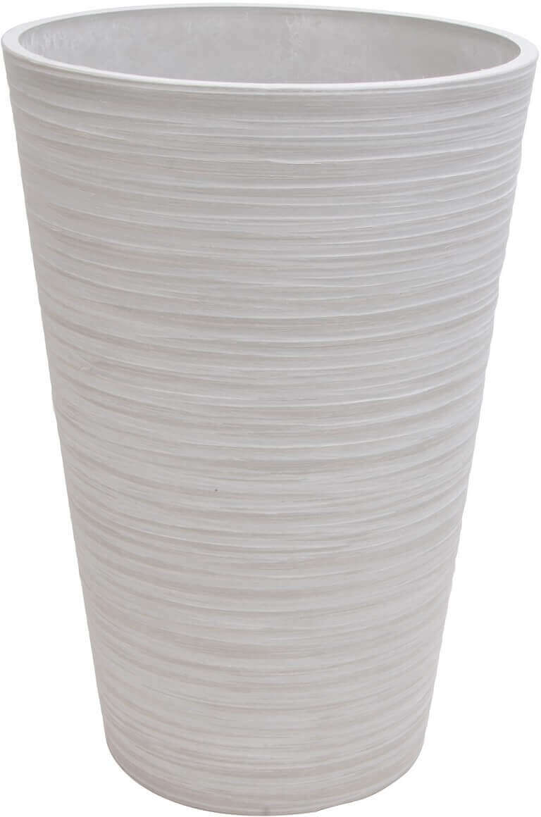 Milani Home Vaso Per Piante Da Esterno Interno Di Design In Fibra Sintetica Resistente Bianco x 60 x cm