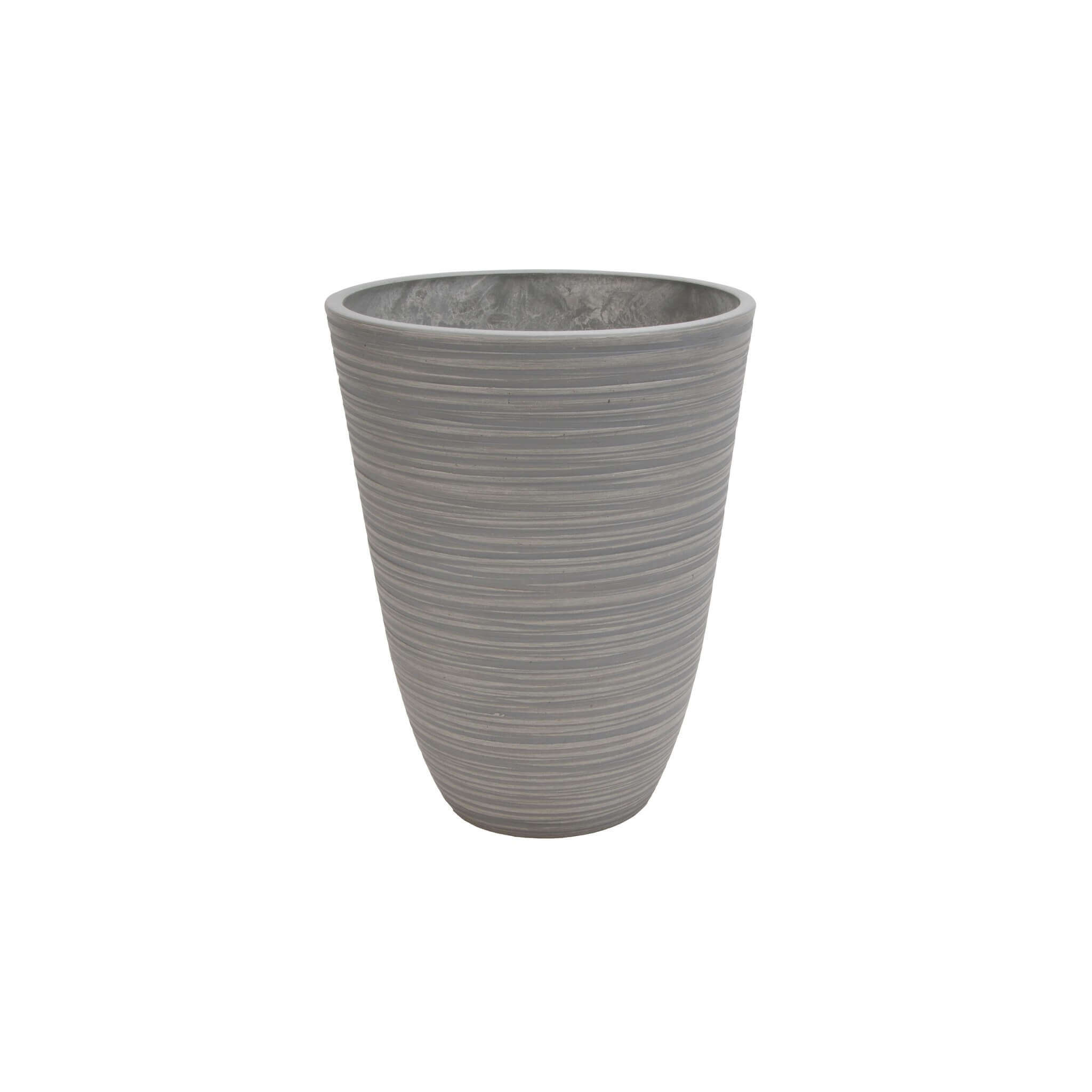 Milani Home Vaso Per Piante Da Esterno Interno Di Design In Fibra Sintetica Resistente Antracite x 36 x cm