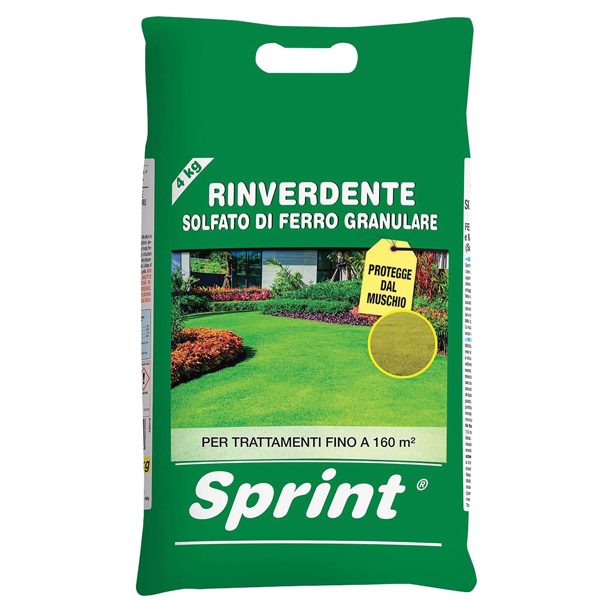 Sprint CONCIME PRATO-GIARDINO GRANULARE  FERRO PLUS PRONTO EFFETTO Fe 12 +Mn+Mg 4 kg