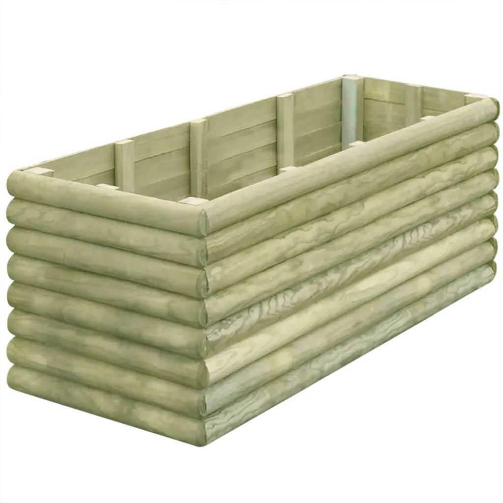 vidaXL Plantenbak verhoogd 150x56x48 cm 19 mm geïmpregneerd grenenhout