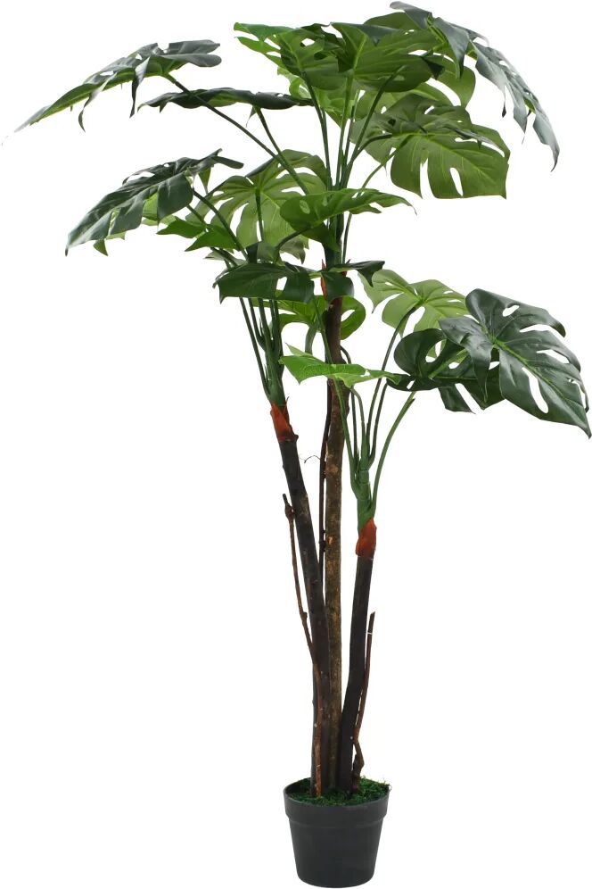 vidaXL Kunstplant met pot monstera 130 cm groen