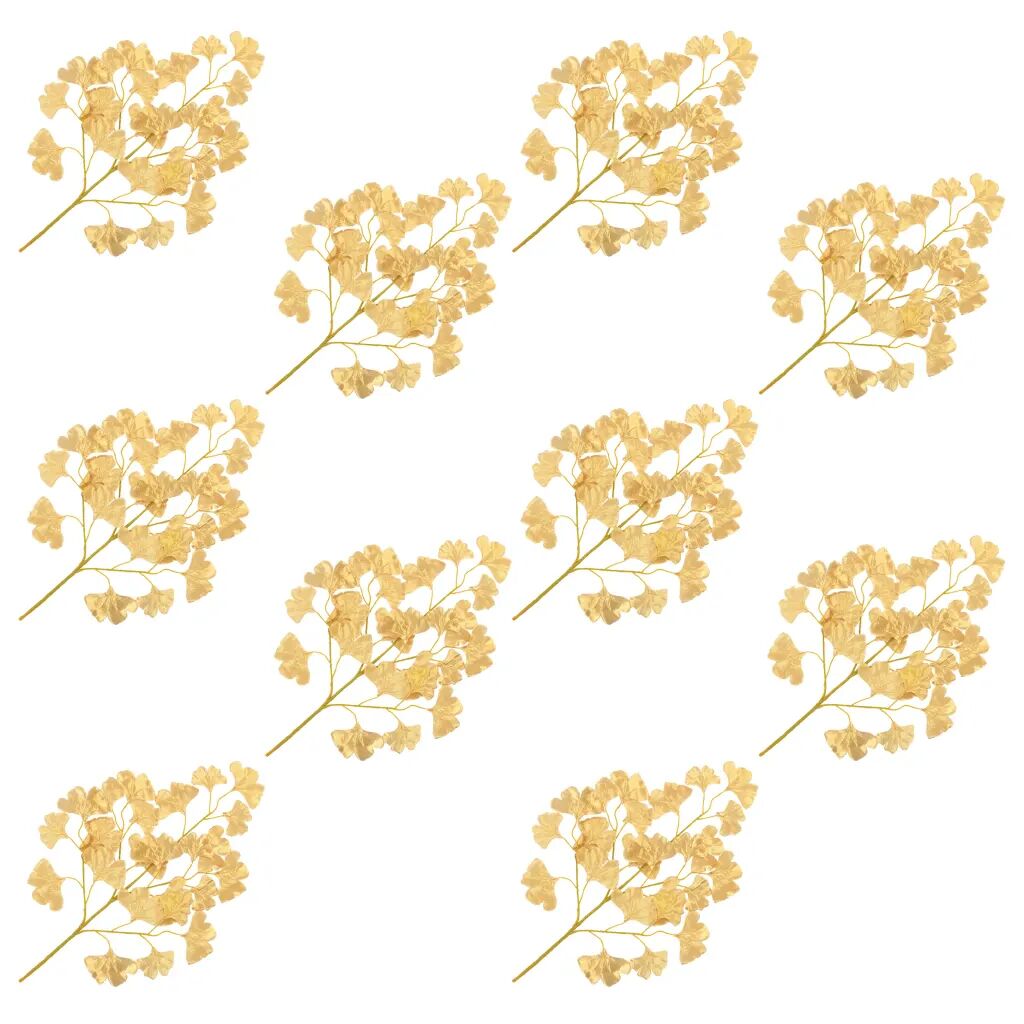 vidaXL Kunstbladeren Japanse notenboom 10 st 65 cm goud