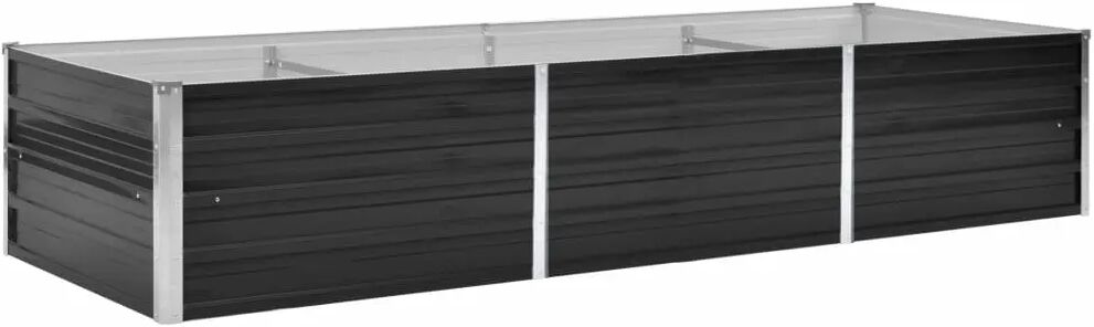 vidaXL Plantenbak verhoogd 240x80x45 cm gegalvaniseerd staal antraciet