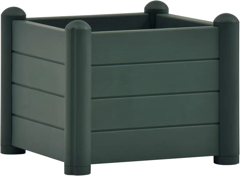 vidaXL Plantenbak verhoogd 43x43x35 cm PP groen