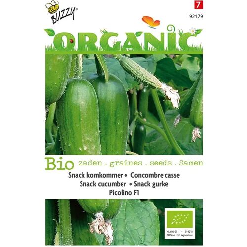 2 stuks - Buzzy - Organic Snackkomkommer Picolino (BIO)