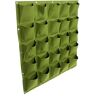 PULUSI Verticale Planter Multi Pocket Living Muur Groeiende Plant Tas Binnen/buiten Kruiden Groeiende Pot Groen 25-pocket