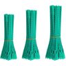 WUDQIJI Plantbinders, plantenbinders, groen, 150 stuks, 13/17/23 cm lang, verstelbare plantenbinders, twist-ties, universele binders, kabelbinders, planten, flexibele plantenbanden voor plantensteun