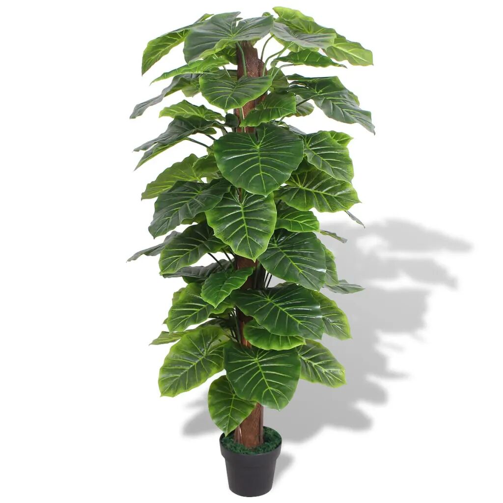 vidaXL Kunst taro plant met pot 145 cm groen