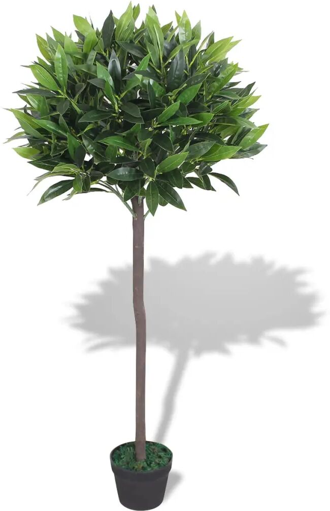 vidaXL Kunst laurierboom plant met pot 125 cm groen