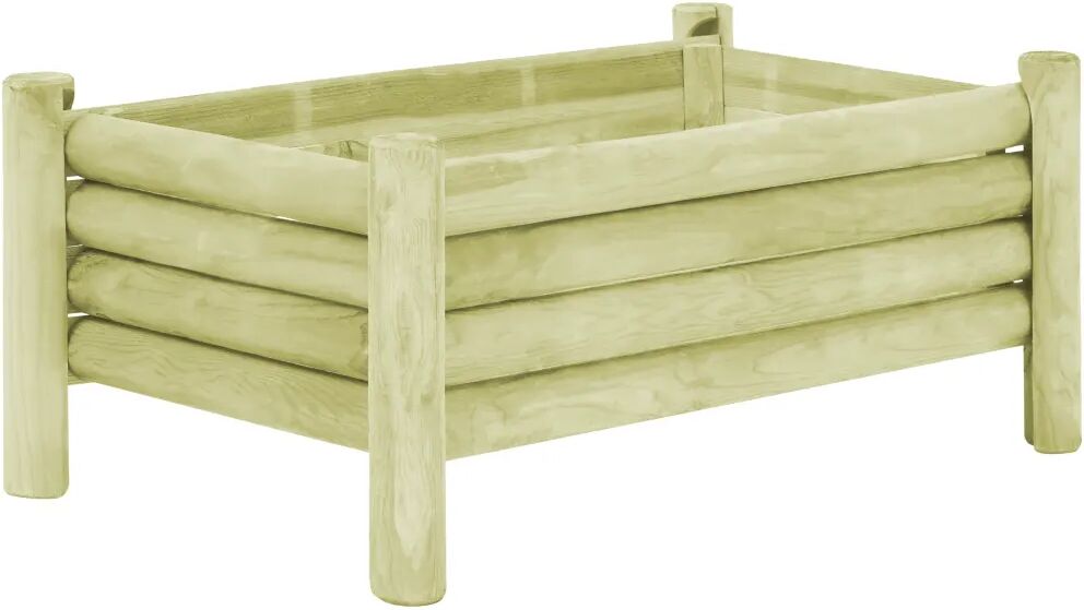 vidaXL Plantenbak verhoogd 100x60x42 cm geïmpregneerd grenenhout