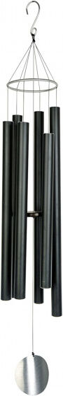 Art Bizniz windgong Aureole Tunes 90 cm aluminium zwart - Zwart