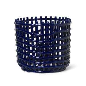 Ferm Living Ceramic Basket Blue Large
