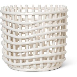 Ferm Living Ceramic Basket Off White Large