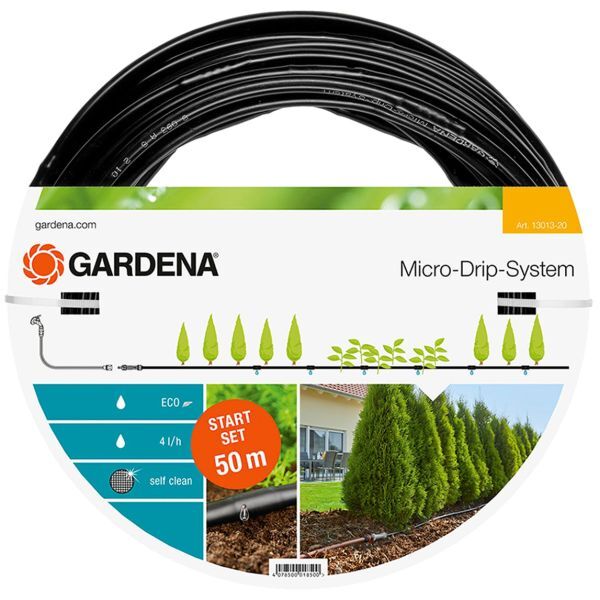 Gardena Micro-Drip-System Dråpeslange 50 m, med trykkutjevner