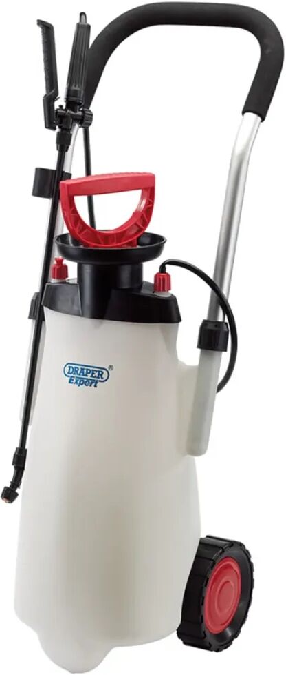 Draper Tools Spraypumpe Expert med vogn 15 L rød 82583