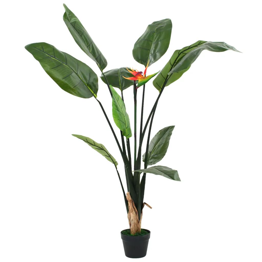 vidaXL Kunstig Strelitzia Reginae plante paradisfuglblomst 155 cm