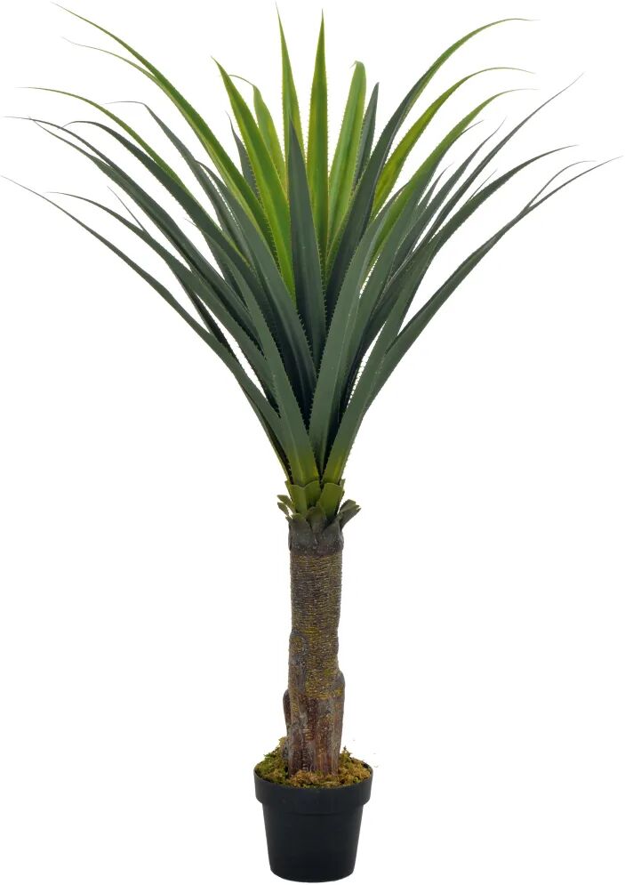 vidaXL Kunstig yucca-tre med potte grønn 145 cm