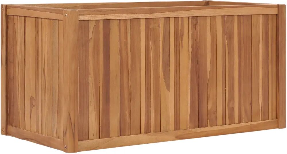 vidaXL Høybed 100x50x50 cm heltre teak