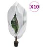 vidaXL Kaptury ochronne z suwakiem, 10 szt., 70 g/m², 1x1,55 m