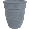 Beliani Vaso para plantas cinzento numa mistura de pedra e poliresina ⌀ 43 cm ideal para interior e exterior