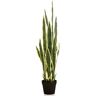 Emerald Planta artificial Sanseveria em vaso plástico 97 cm