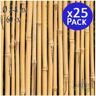 Suinga Tutor de bambu natural 60 cm 5-8 mm Pacote 25 Varas de bambu ecológicas para apoiar árvores, plantas e vegetais