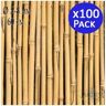 Suinga Tutor de bambu natural 60 cm 5-8 mm Pacote 100 Varas de bambu ecológicas para apoiar árvores, plantas e vegetais