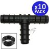 Suinga Te 16mm riego por goteo negro (Pack 10)