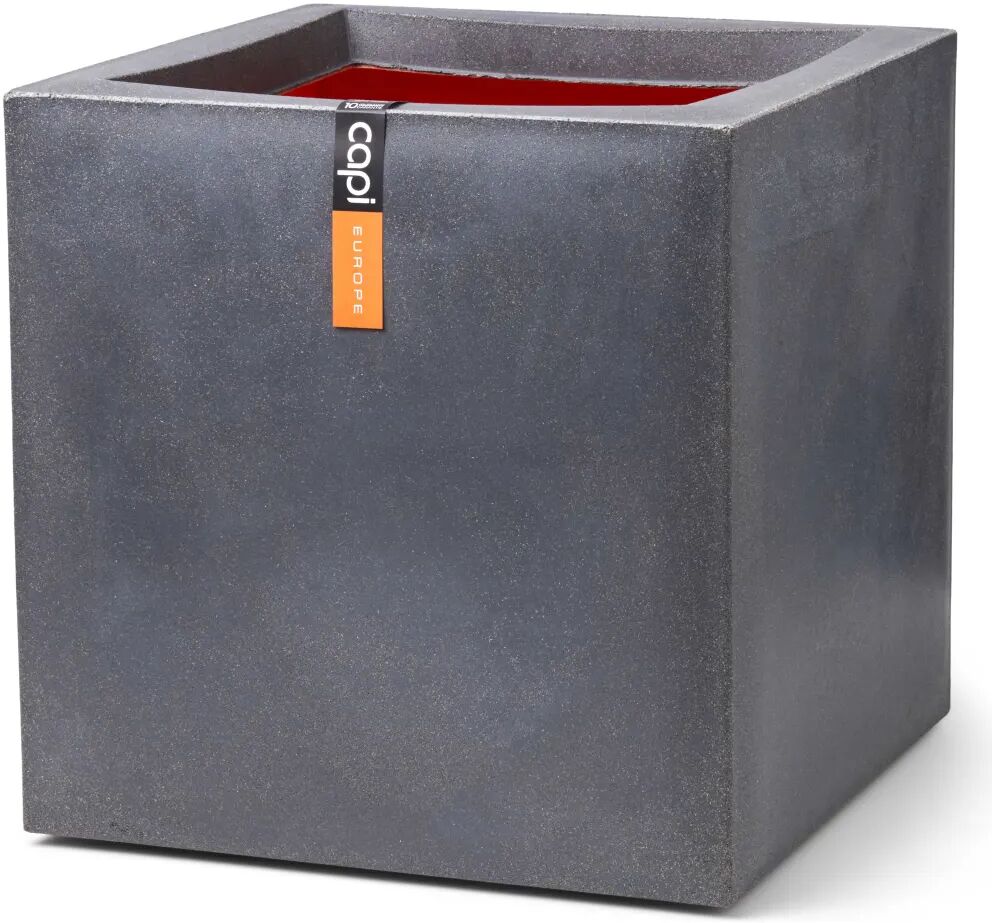 Capi Vaso Urban Smooth quadrado 30x30x30 cm cinzento-escuro