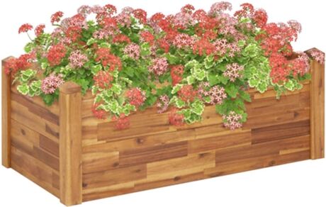 Vidaxl Floreira Madeira (Castanho - 110x60x44 cm)