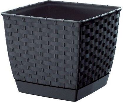 Prosperplast Vaso Ratolla Square (Cinzento - 25 x 25 x 22 cm)