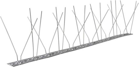 Vidaxl Conjunto de Picos para Pássaros 4 Filas (Aço Inoxidável - 6x3 m)