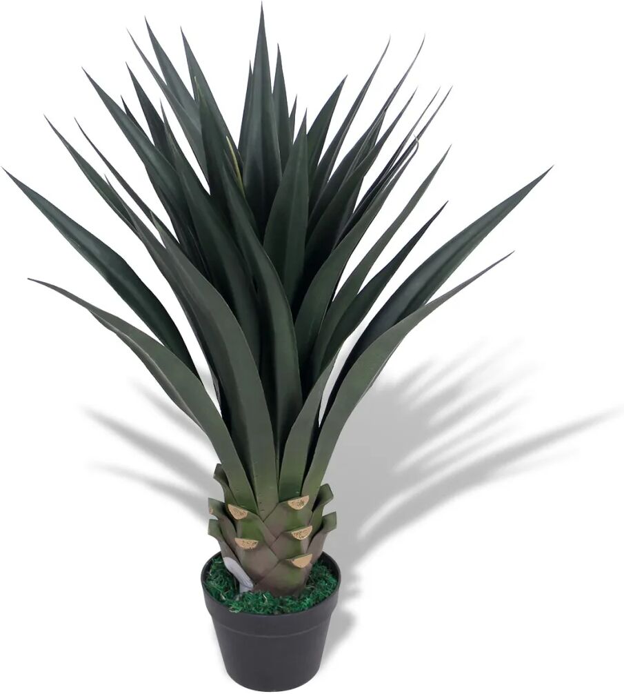 vidaXL Plantă artificială Yucca cu ghiveci, 90 cm, verde