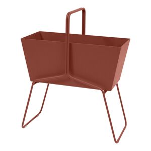 Fermob - Basket Planter High Red Ochre 20 - Röd - Krukor