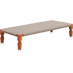 Gan - Garden Layers Single Indian Bed - Gofre Terracotta - Gofre Terracotta - Solstolar Och Solsängar - Metall