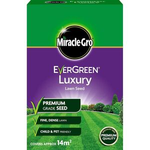 Miracle-Gro Evergreen Fine Lawn Luxury Grass Seed No Rye 14m2 Coverage 420g