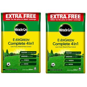 Miracle-Gro (Miracle Gro Evergreen 4 in 1 Complete 400sqm Lawn Food Weed & Moss Control Feed