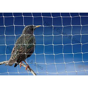 Henry Cowls Bird Netting For the Garden 5m x 10m 28mm Anti Starling Knotted 1 1/8" Mesh Heavy Duty White Net