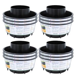 Gardening Naturally Tomato Grow pot Black for (Pack of 12)