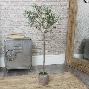 Small Faux Olive Tree Material: Plastic, iron, foam