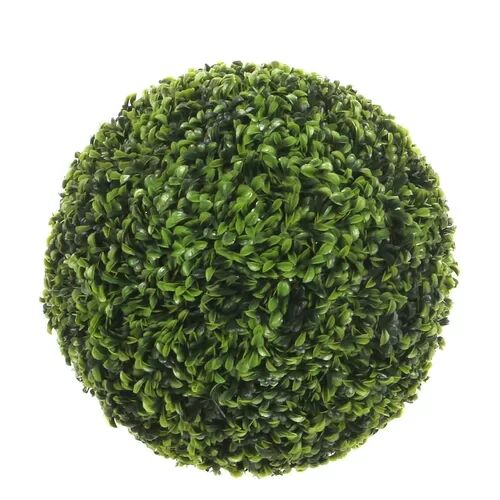 The Seasonal Aisle Floor Boxwood Topiary The Seasonal Aisle Size: 37cm H x 37cm W x 37cm D  - Size: 32cm H X 34cm W X 34cm D