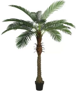 Bay Isle Home 2 Artificial Areca Palm Tree in Planter Set (Set of 2) Bay Isle Home  - Size: 3.5cm H x 100cm W x 10cm D