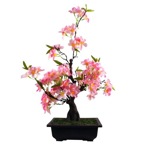 World Menagerie 60cm Artificial Cherry Blossom Plant in Pot Liner World Menagerie  - Size: 55cm H X 65cm W X 65cm D