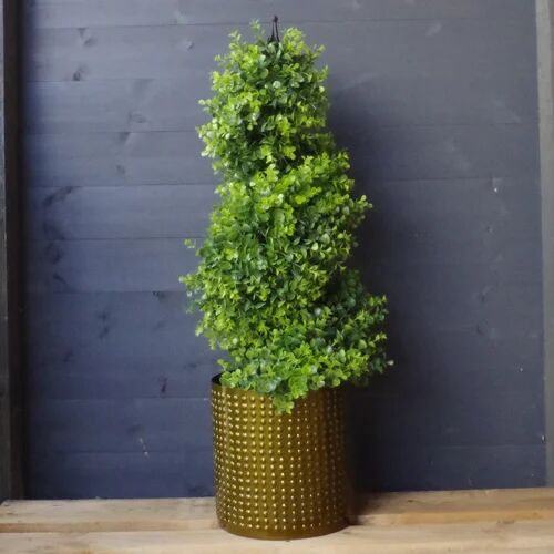 The Seasonal Aisle Artificial Boxwood Topiary in Pot Liner The Seasonal Aisle Size: 90cm H x 35cm W x 35cm D  - Size: Oversize (Over 60" High)