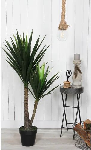 Bay Isle Home 102cm Artificial Yucca Tree in Pot Bay Isle Home  - Size: 52cm H X 200cm W X 40cm D