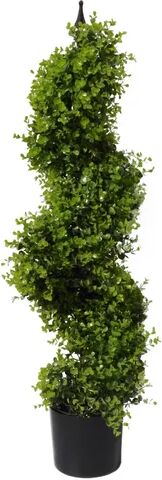 The Seasonal Aisle Artificial Boxwood Topiary in Pot Liner The Seasonal Aisle Size: 120cm H x 35cm W x 35cm D  - Size: 40cm H X 45cm W X 30cm D