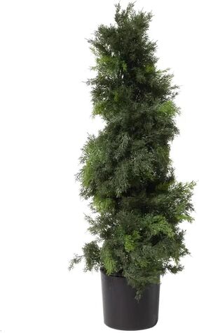 The Seasonal Aisle Artificial Cypress Topiary in Pot Liner The Seasonal Aisle Size: 100cm H x 40cm W x 40cm D  - Size: Small